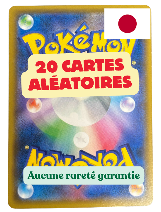 Pack de 20 cartes aléatoire japonaises Pokemon