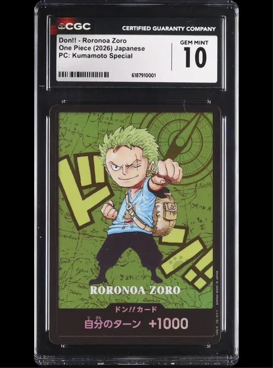 Zoro Don Kumamoto CGC 10