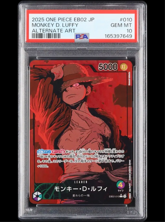 Luffy Leader alt EB02-010 PSA10