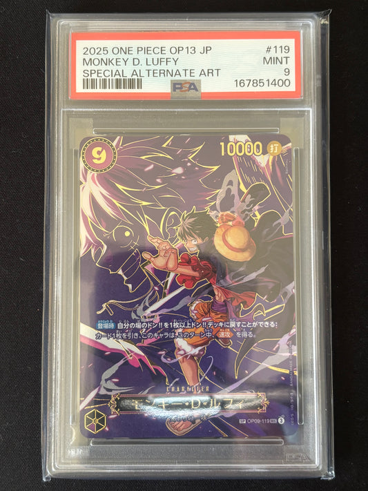 Luffy SP PSA9 OP09-119