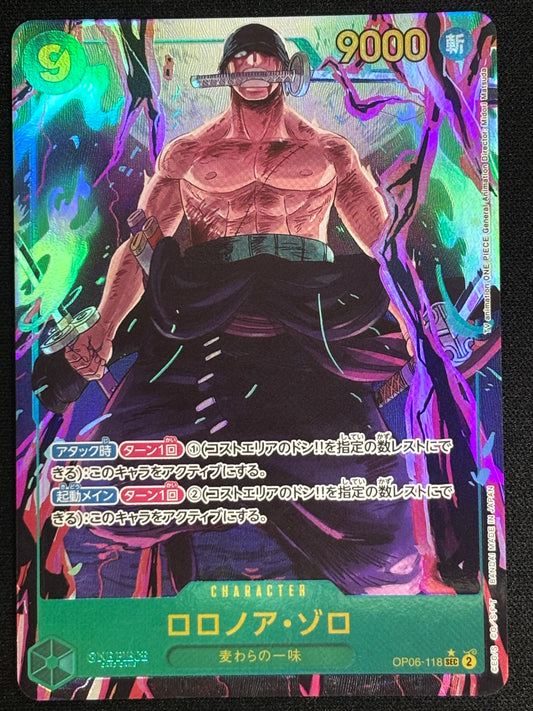 Zoro OP06-118 Alt (état excellent)