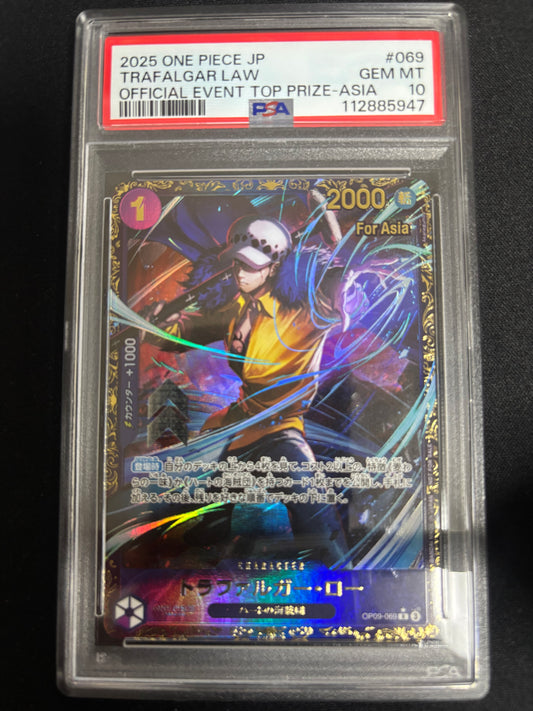 Trafalgar Law Cardprize ASIA PSA 10